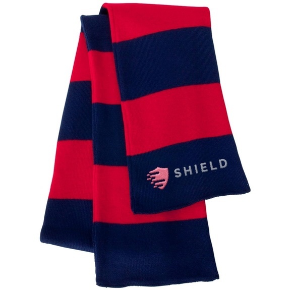 Classic Striped Knit Winter Scarf with Soft Feel