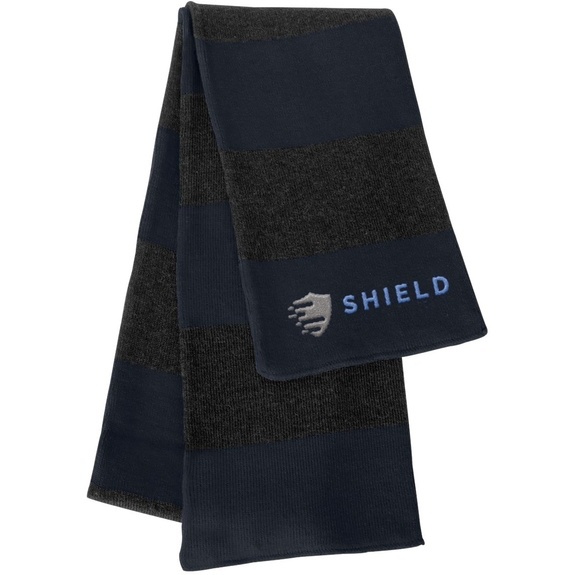Classic Striped Knit Winter Scarf with Soft Feel - Image 10