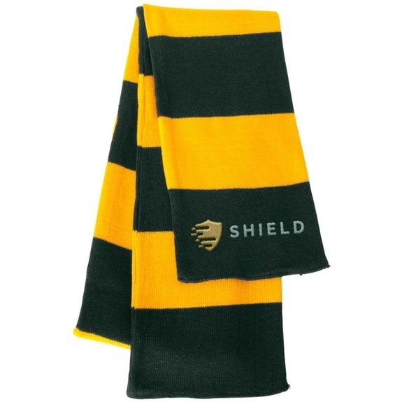 Classic Striped Knit Winter Scarf with Soft Feel - Image 14