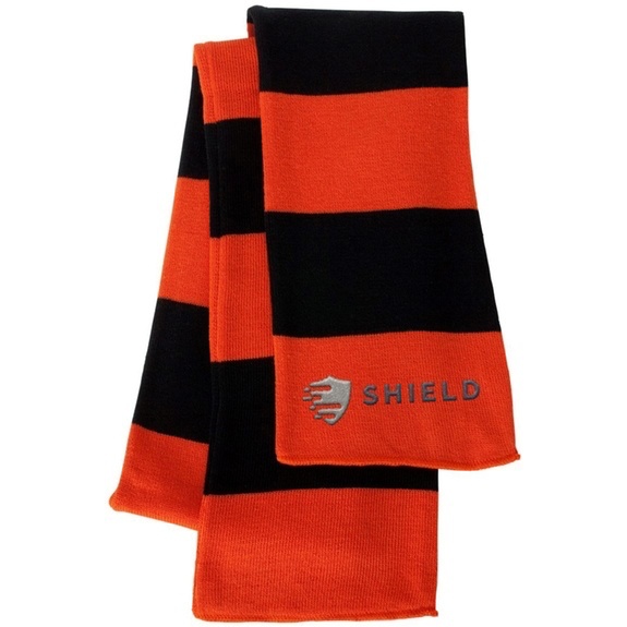 Classic Striped Knit Winter Scarf with Soft Feel - Image 3