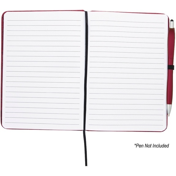 Poly-Canvas Heathered Texture Journal with Elastic Closure - 5" x 7" - Image 8
