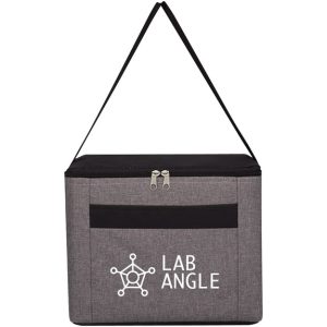 8-Can Heathered Insulated Cooler Bag with Front Storage Pocket