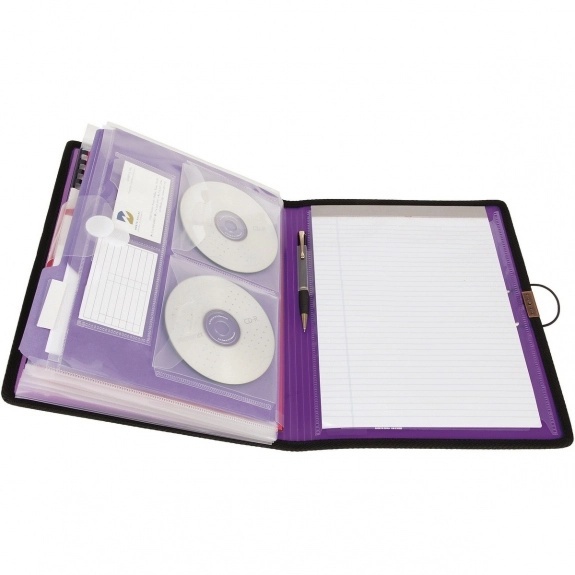 Professional Expandable Portfolio Organizer with Integrated Notepad - Image 7